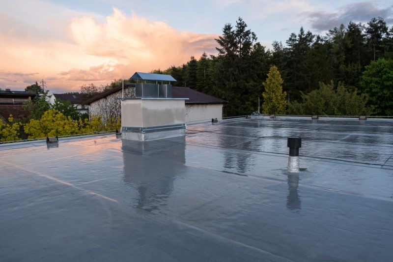 Roofing Project at Sunset